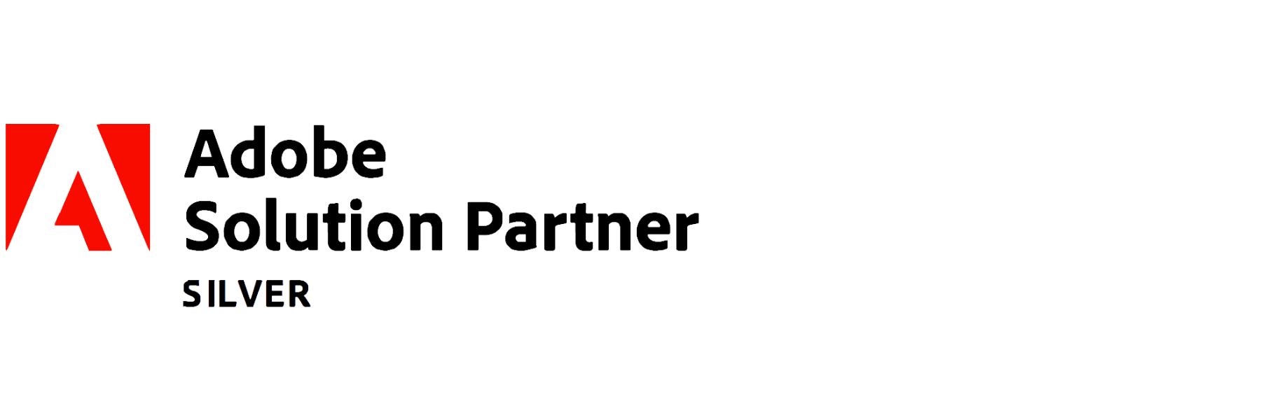 Adobe Solution Partner logo for representing Clevertouch as a Silver Partner 