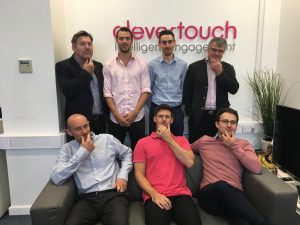 Photo of Clevertouch employees for Movember